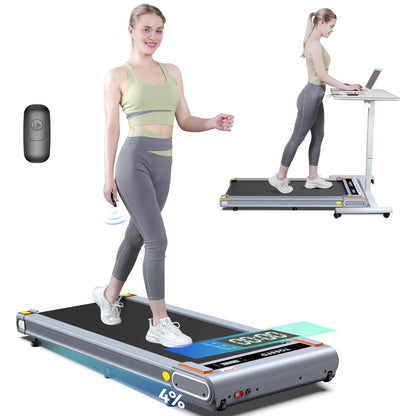 Walking Pad with Incline under Desk Treadmill 2.5HP Electric Treadmill Walking Jogging Machine for Home Office with Remote Control 265Lbs