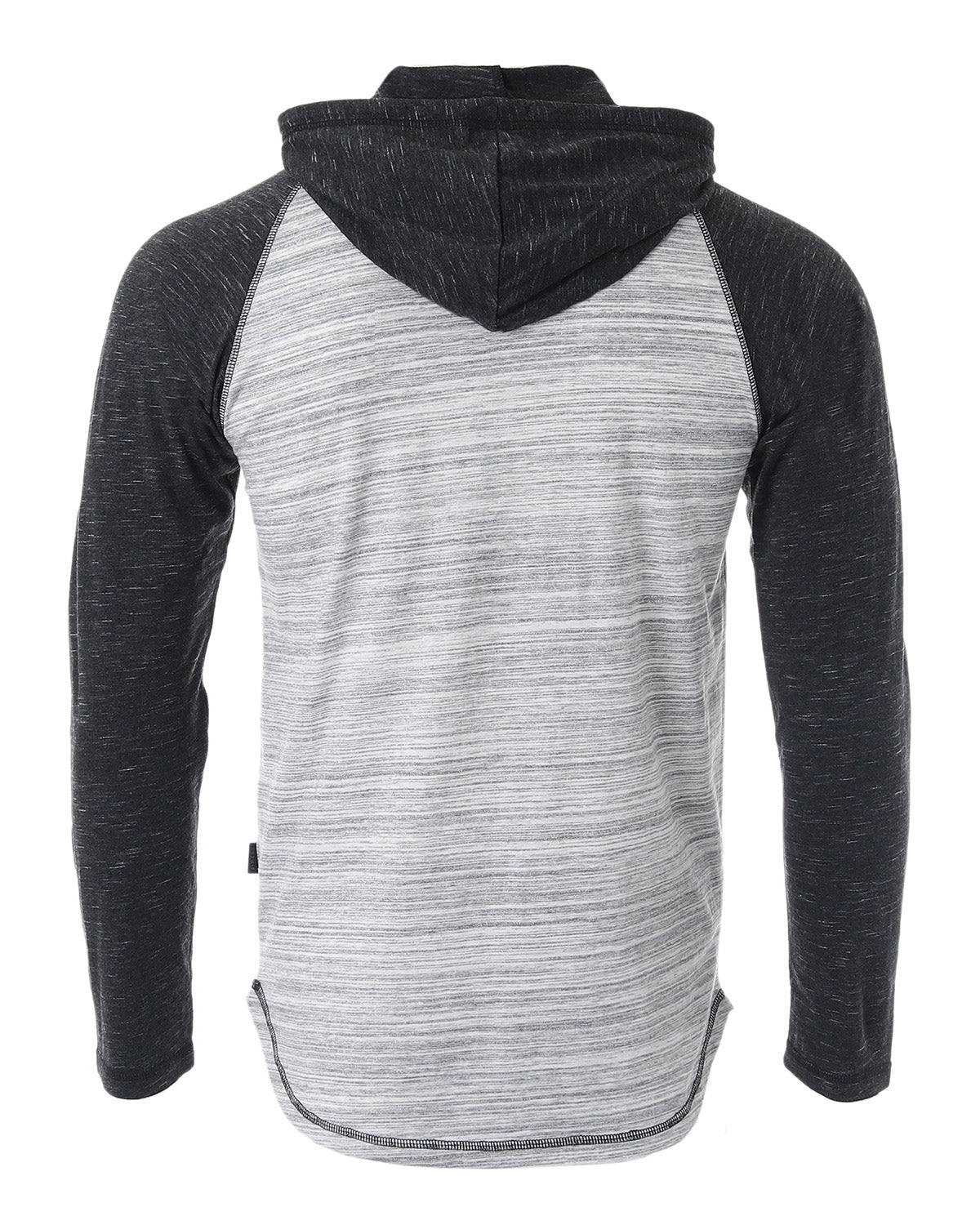 ZIMEGO Men’s Long Sleeve Lightweight Hooded Henley | Color Block Pullover for Gym, Casual, and Travel