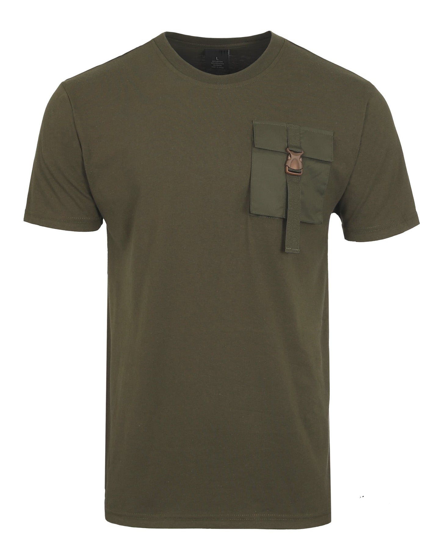 ZIMEGO Men’s Chest Pocket T-Shirt | Urban Hip Hop Streetwear Casual Top