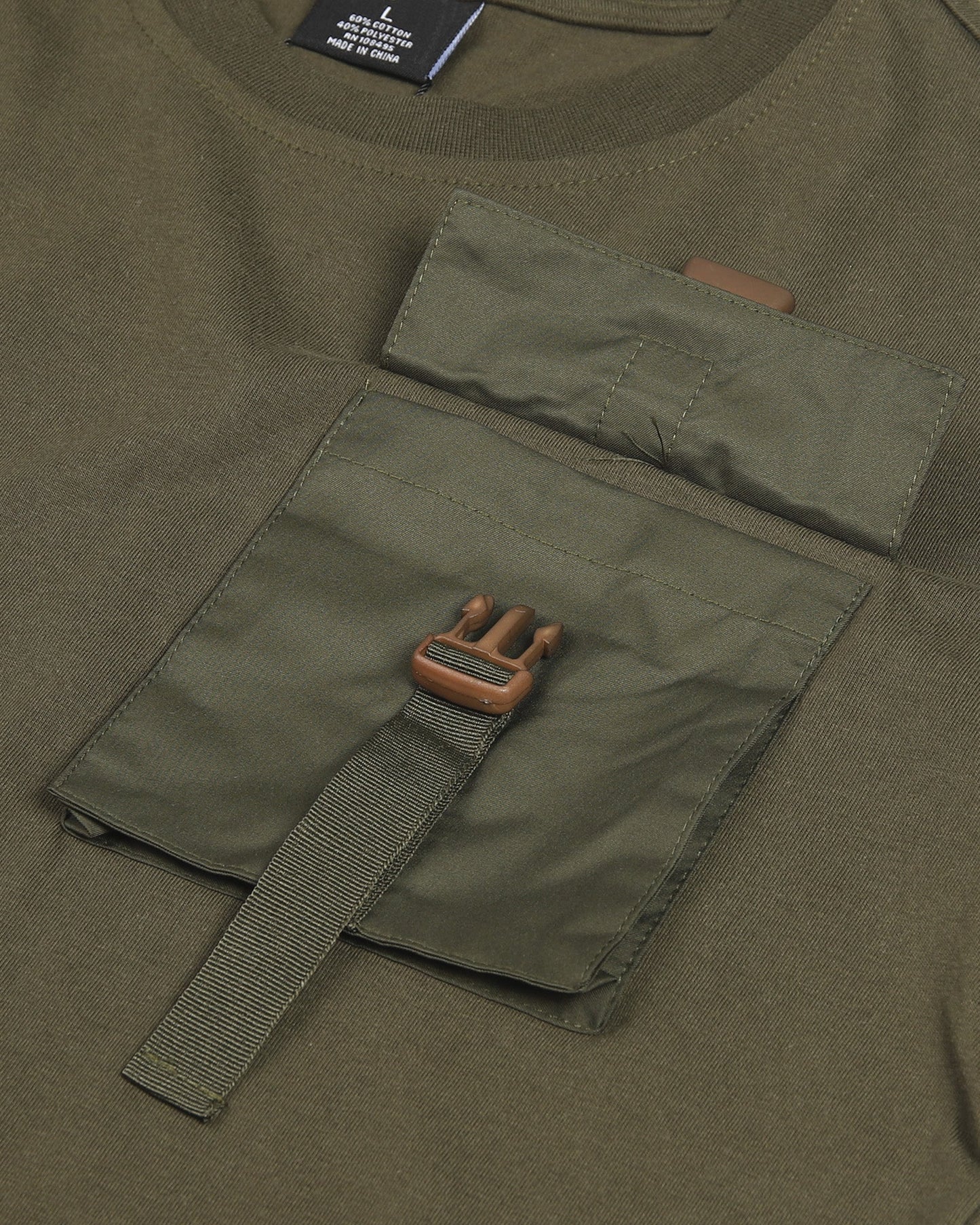 ZIMEGO Men’s Chest Pocket T-Shirt | Urban Hip Hop Streetwear Casual Top