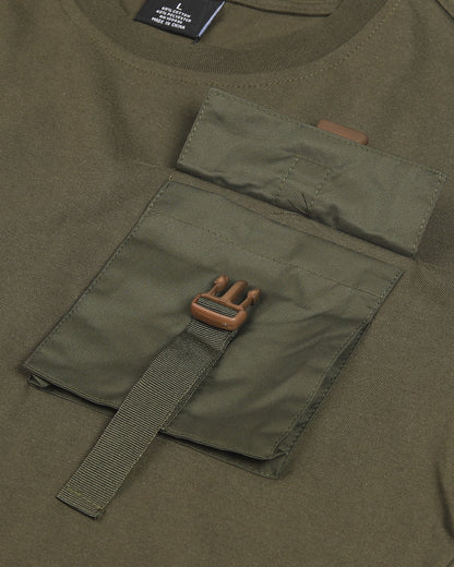 ZIMEGO Men’s Chest Pocket T-Shirt | Urban Hip Hop Streetwear Casual Top